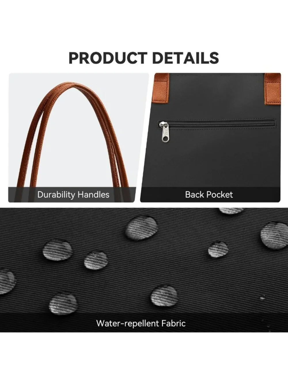 Stylish Nylon Tote Bag for Women, Large Capacity Shoulder Hobo Purse, Foldable